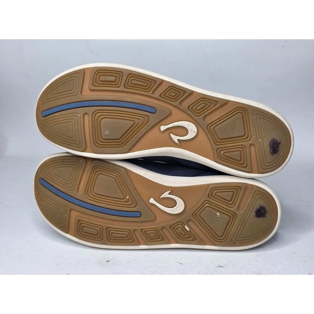 OluKai Moku Pae Men's Sneakers Size 13 EU 46 Navy Mesh Boat Shoes Slip-on Casual - Picture 10 of 10